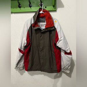 Men’s white sierra ski coat size medium